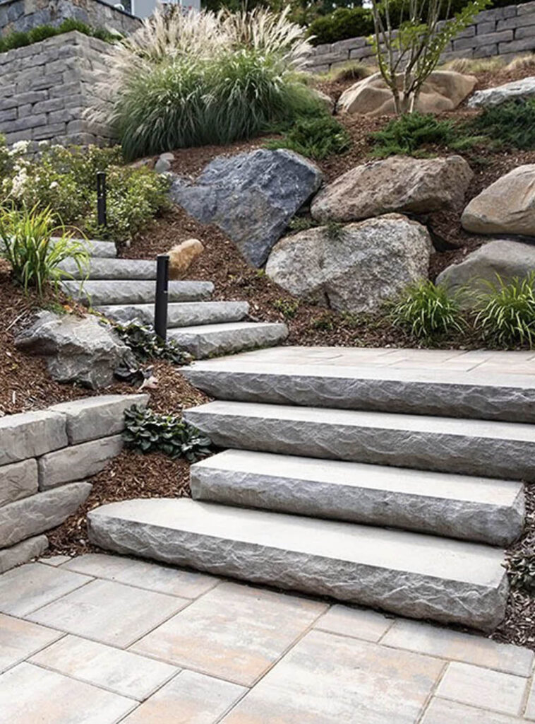 outdoor stairs and steps
